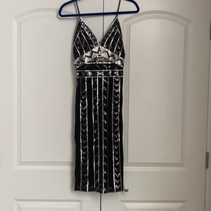 Express Sequin Gatsby Style Dress - Size Small